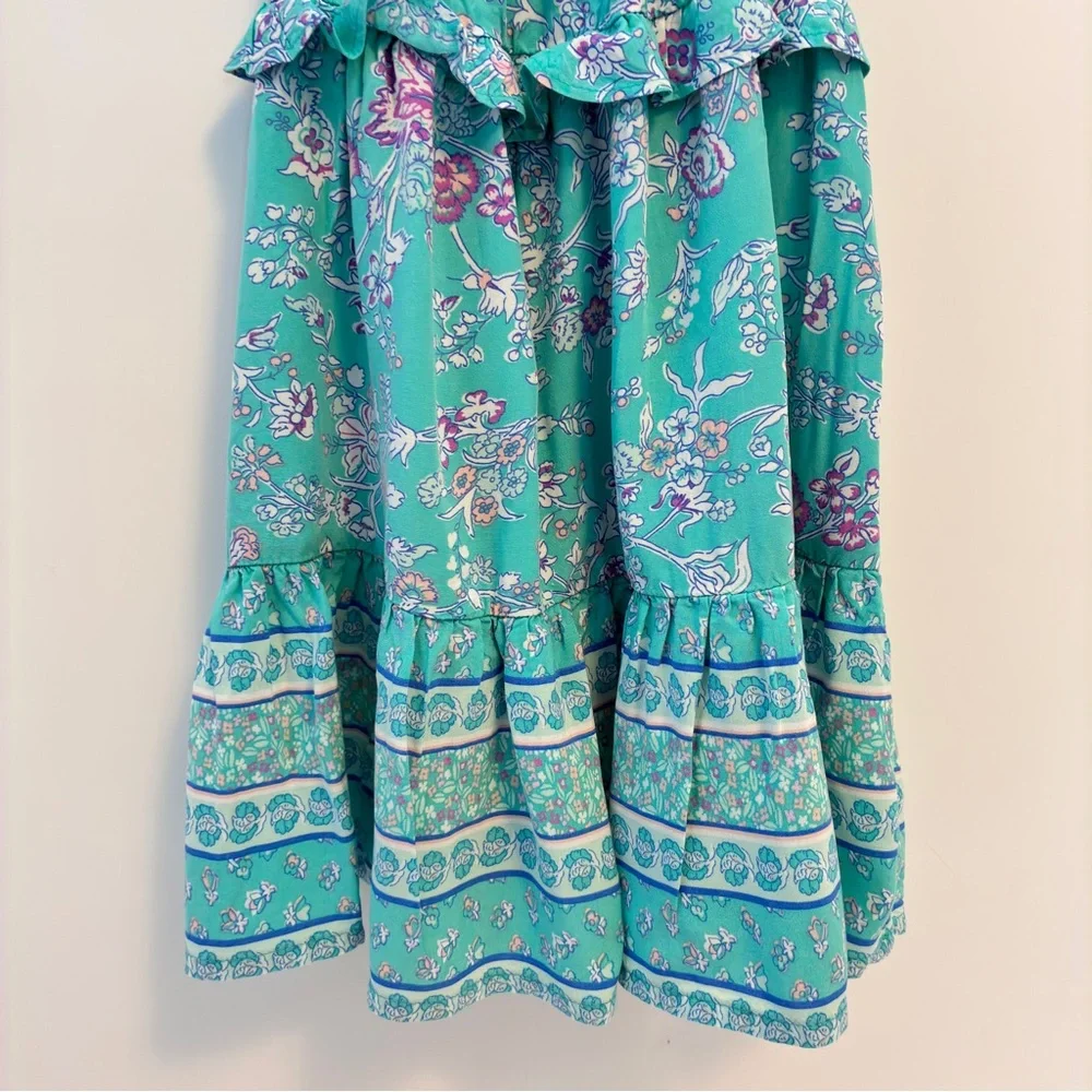 OshKosh B'gosh Sun Dress Bundle Turquoise Floral/ Tiered Gauze/ Stripe Size 3T